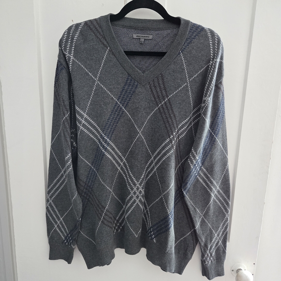 Johnston & Murphy Other - Johnston & Murphy Mens Sweater, Large Classic V-Neck Pullover Pima Cotton Casual